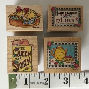 NWOT VTG Retired Mary Engelbreit Rubber Stamps